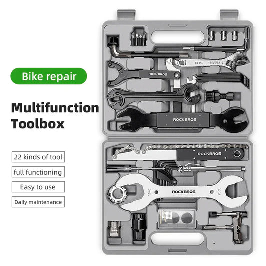 44-in-1 Bicycle Repair Tool Kit Maintenance Set Grey-1