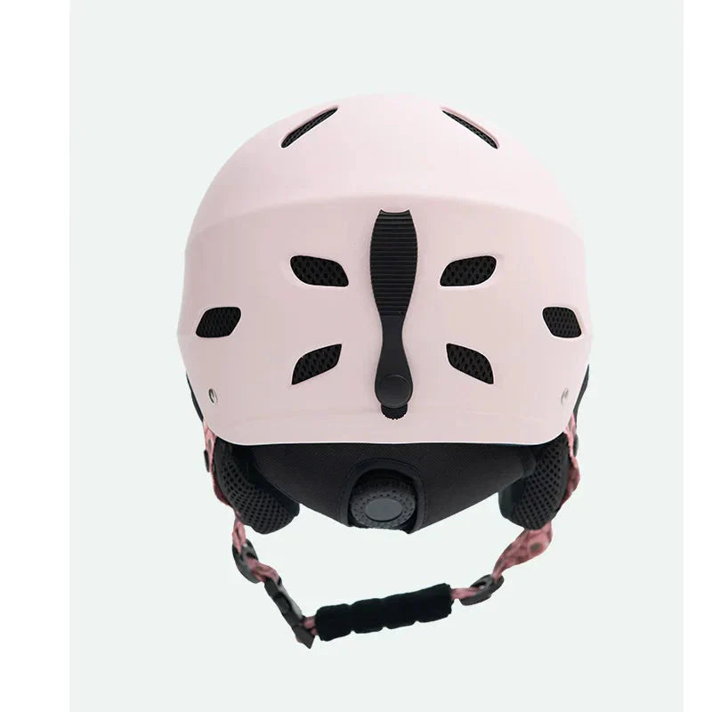 Windproof Half-Covered Cycling Helmet ABS Shell Pink-2