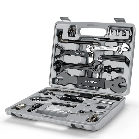 44-in-1 Bicycle Repair Tool Kit Maintenance Set Grey-0