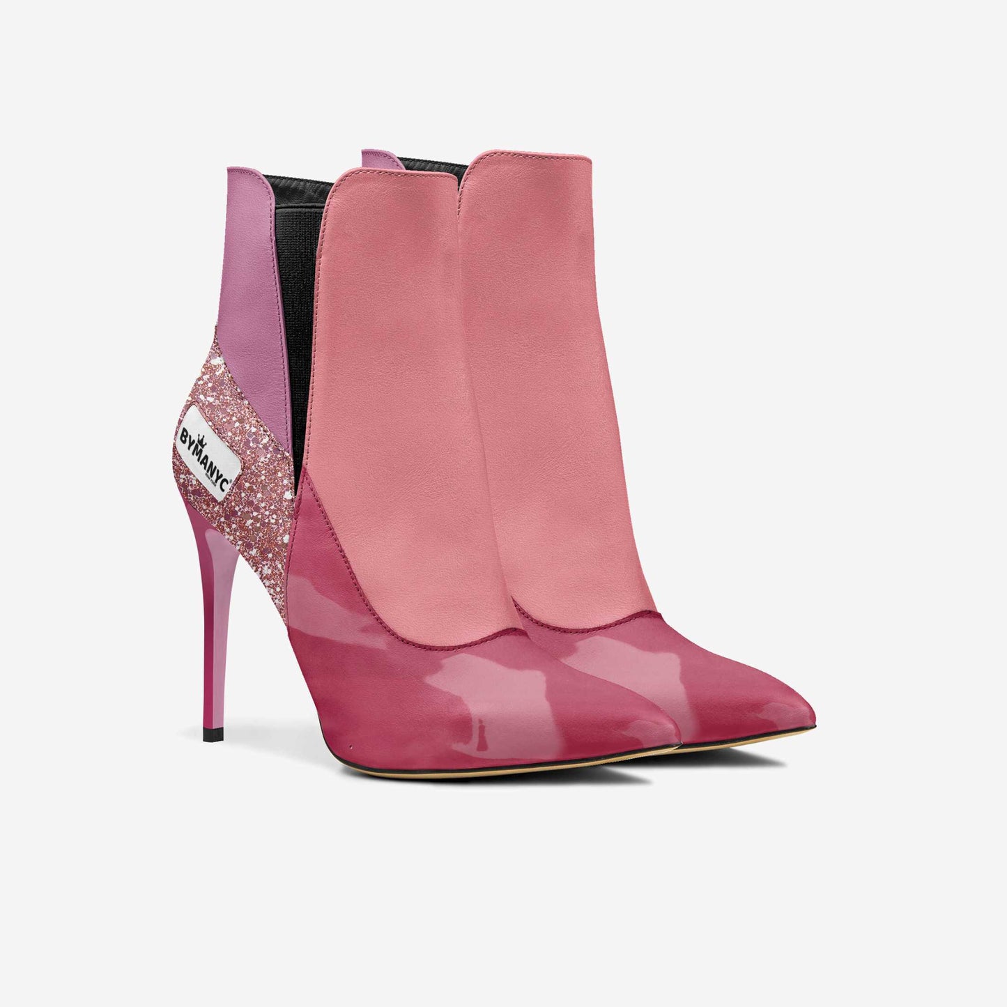Vegan Heeled Shoe Women BYMANYC ® New York Tribeca Blush Twist-3