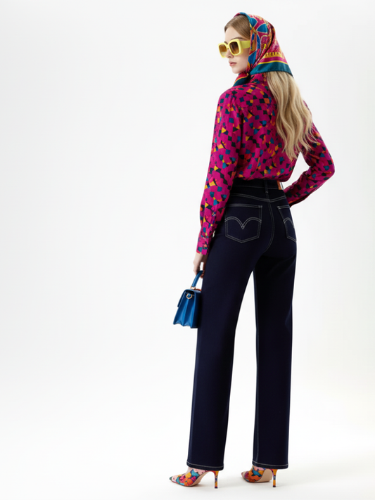 Wide-Leg Cropped Jeans, Fifth Avenue | Women - BYMANYC ® New York-1