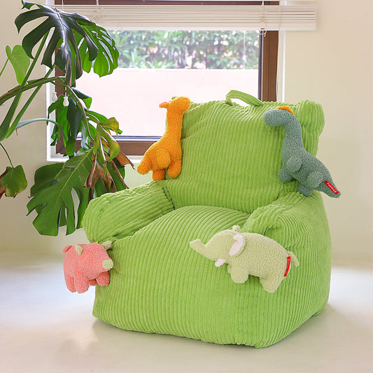 Happy Dream Comfortable Bean Bag Chair for Kids - EPP Filled Lounge Sofa with Plush Buddies-0