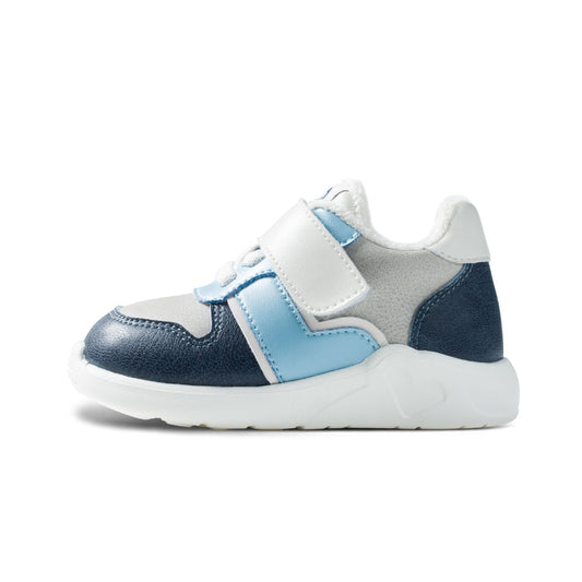 Soft Sole Non-Slip Pre-Walker Baby Blue Sneakers for Kids Safe Early Walking-0