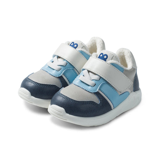 Soft Sole Non-Slip Pre-Walker Baby Blue Sneakers for Kids Safe Early Walking-1