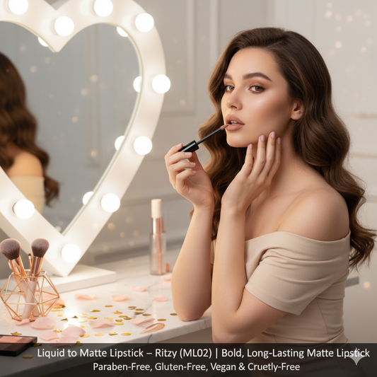 Liquid to Matte Lipstick – Ritzy (LML02) | Bold, Long-Lasting Matte Lipstick | Paraben-Free, Gluten-Free, Vegan & Cruelty-Free