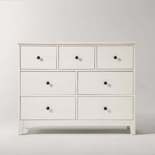 Minimalist 7 Drawer Storage Cabinet in Cream Finish-1