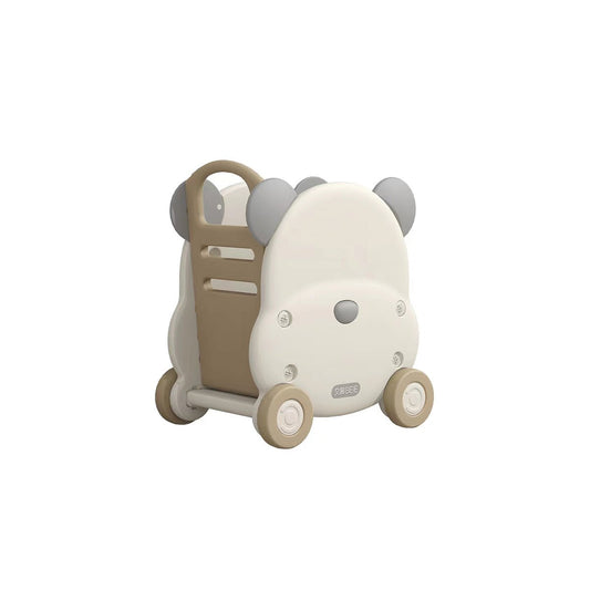 Odin Bear Ivory Small Pushcart with Storage Box Detachable for Baby Toy Organizer-0