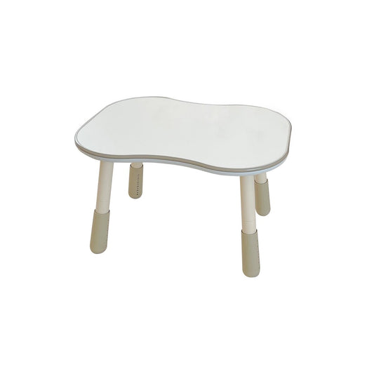 Dual-Kid Height Adjustable Study Table White For Two Children-1