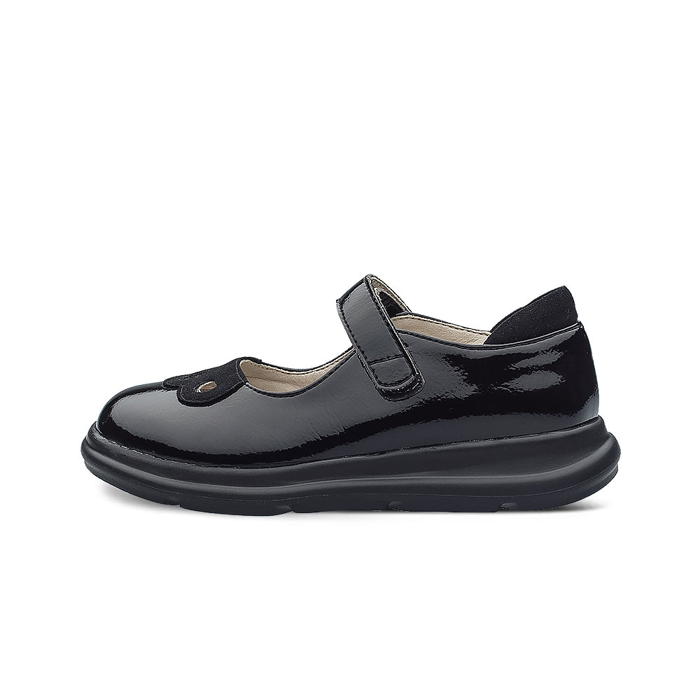 Preppy Girls Leather School Shoes-0