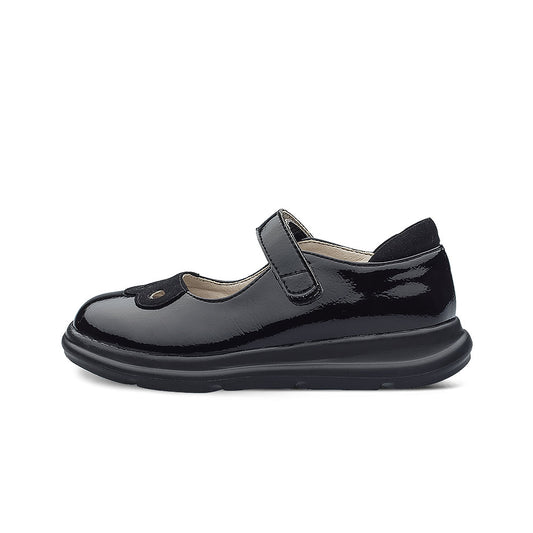 Preppy Girls Leather School Shoes-0