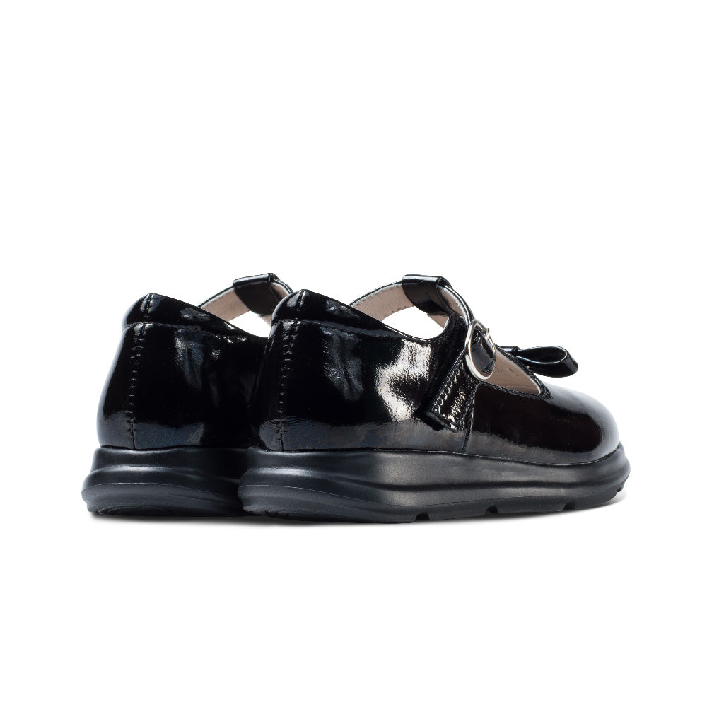 Preppy Girls Leather School Shoes-3
