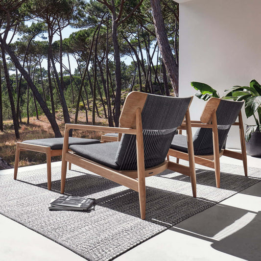 Premium Sukai Lounge Chair - Modern Teak Wood Design with Ergonomic Support-0